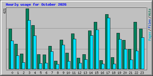 Hourly usage for October 2026